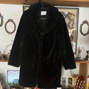 Aritzia Black faux fur Jacket